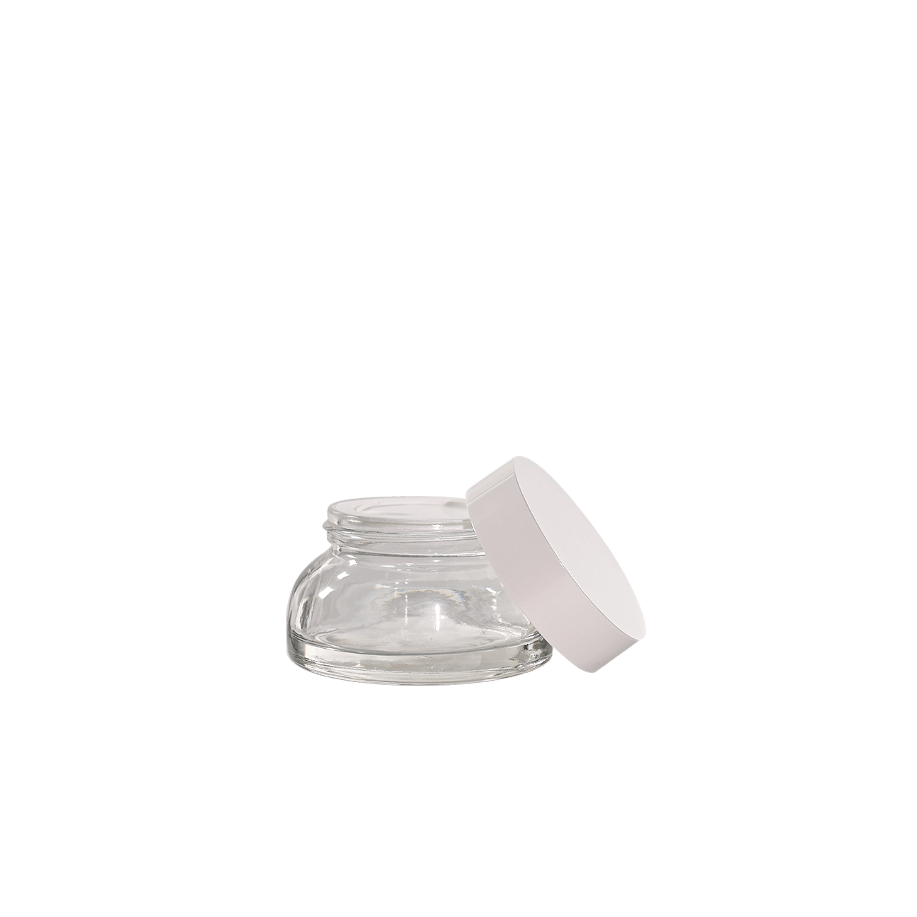 M-LCJ-03 ROUND GLASS CREAM JAR image 2